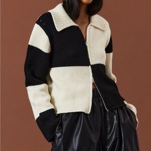 Source unknown zip up cardigan sweater